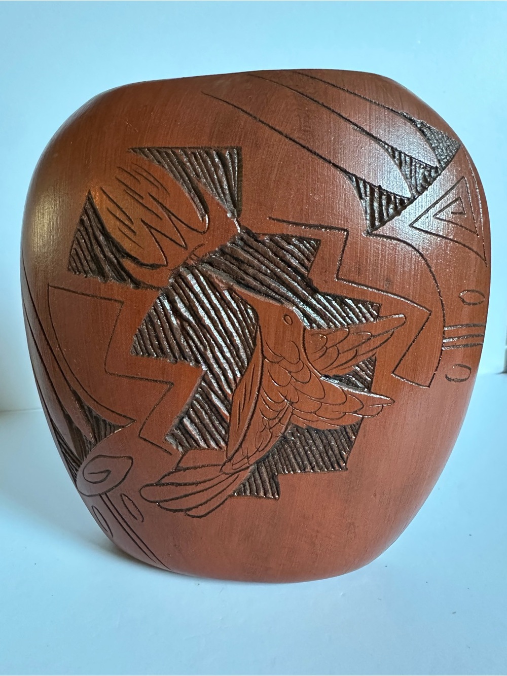 Signed Navajo Pottery Vase